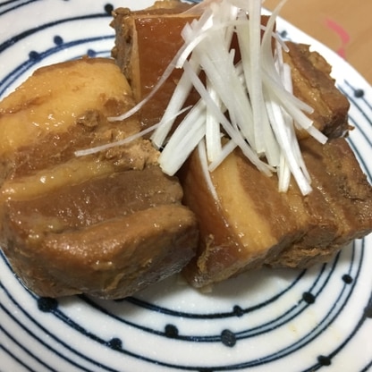 おいしくできました♪炊飯器で作る角煮、色んなレシピを試して来ましたが、一番好みのお味でした！